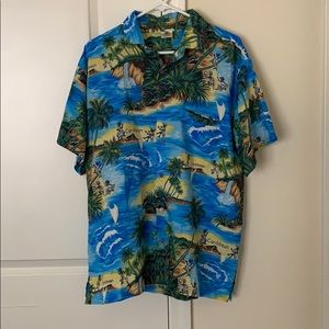 Men’s Tropical Button Down